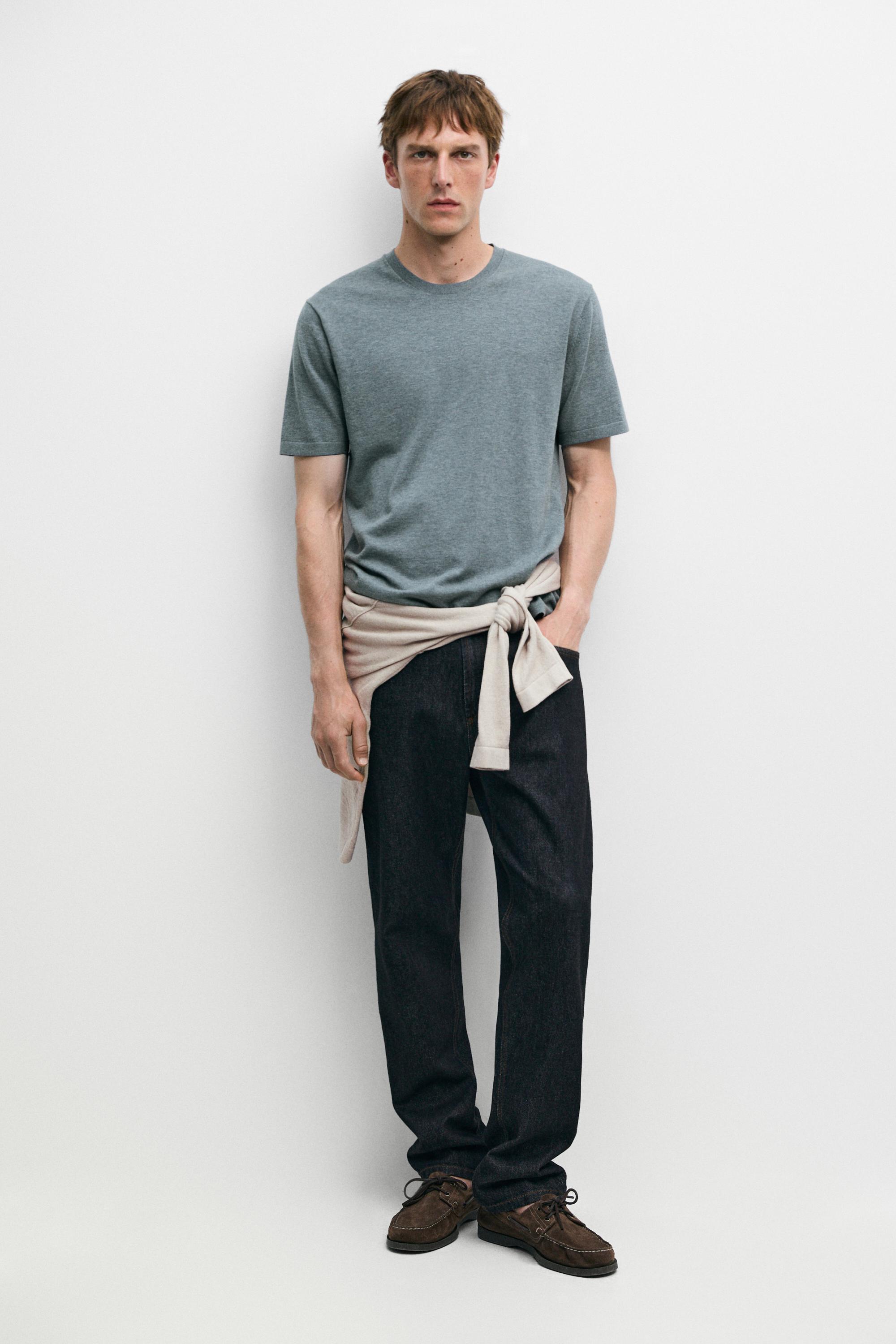 100% cotton short sleeve knit sweater